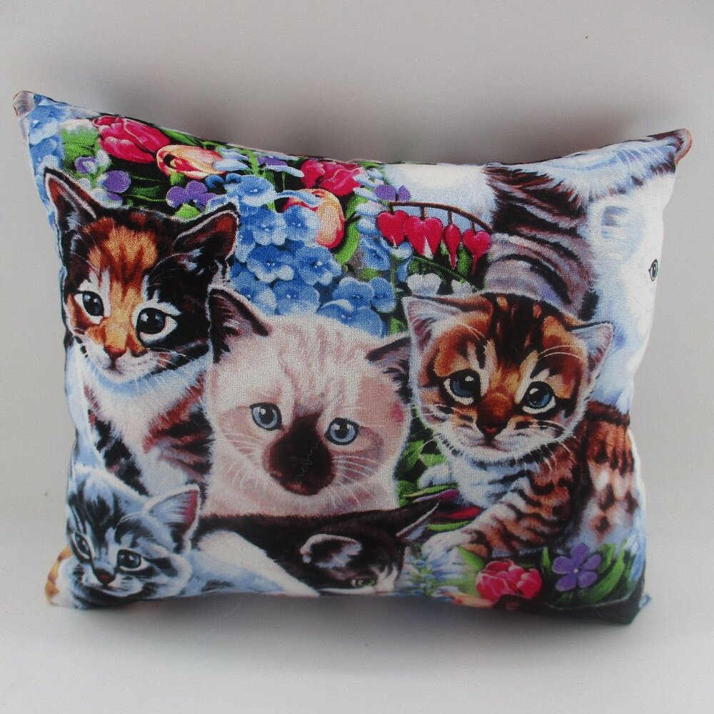 12"x9" Kitten Cat Pillow.
